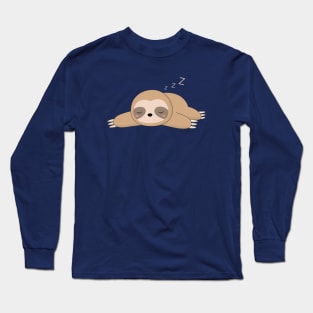 Kawaii Lazy Sloth T-Shirt Long Sleeve T-Shirt